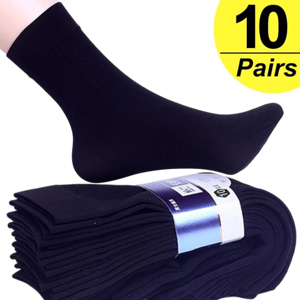 Silk Sock Bamboo - 10 paires de chaussettes décontractées respirantes